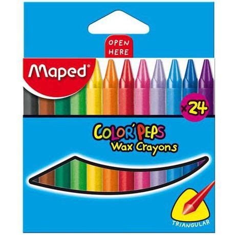 Maped Triangular Wax Crayons S Tool Home