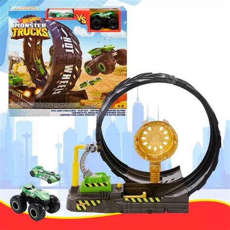 Hot Wheels Monster Trucks Desafio Epic Loop Pista Lanzador Envío gratis