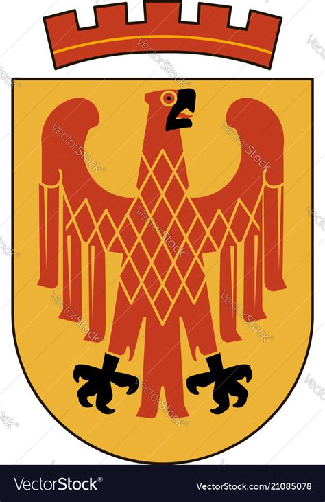 Coat of arms of potsdam in brandenburg germany Vector Image