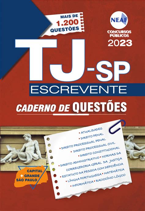 Caderno De Quest Es Tj Sp Escrevente Neaf