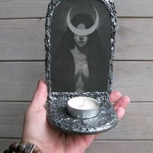 Hecate Altar Candles Holder/goddess of Witchcraft Magic and the Moon ...