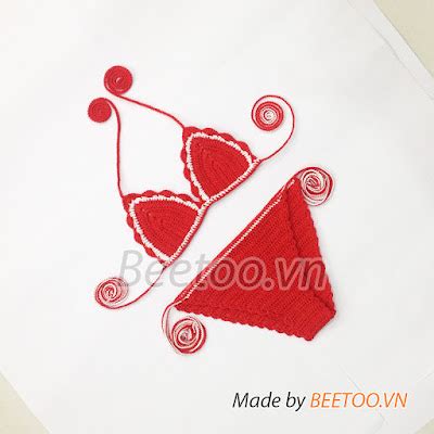 Bikini len móc và Áo Crop top len móc thời trang Shop BeeToo