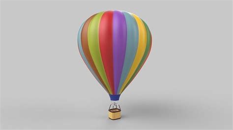 Hot Air Balloon D Model Cgtrader