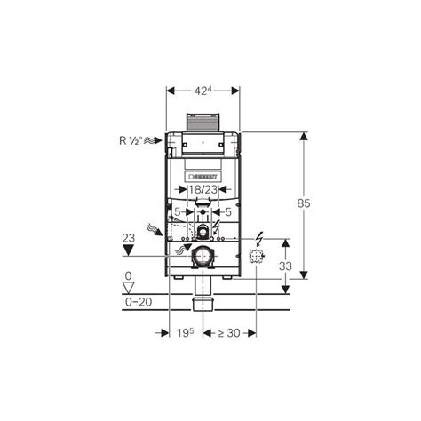 Geberit Gis Element F R Wand Wc Cm Mit Omega Up Sp Lkasten Cm