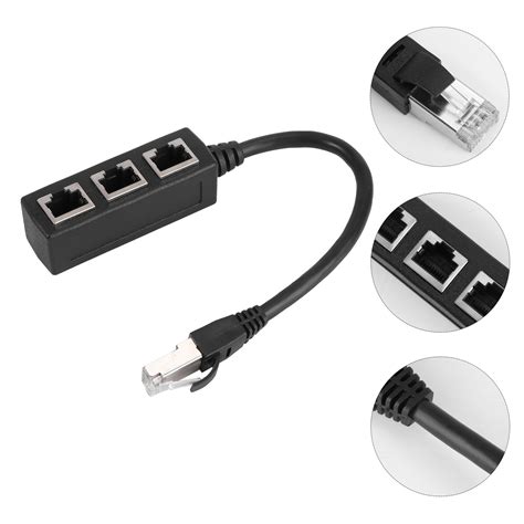 Nutedom Rj45 Ethernet Splitter Cable 1 To 3 Adapter For Lan Network Computerrouterbox