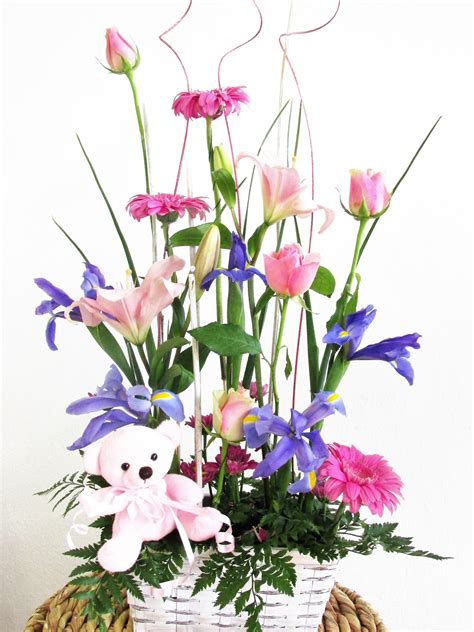 Baby Girl Arrangement Fine Flowers By Lily