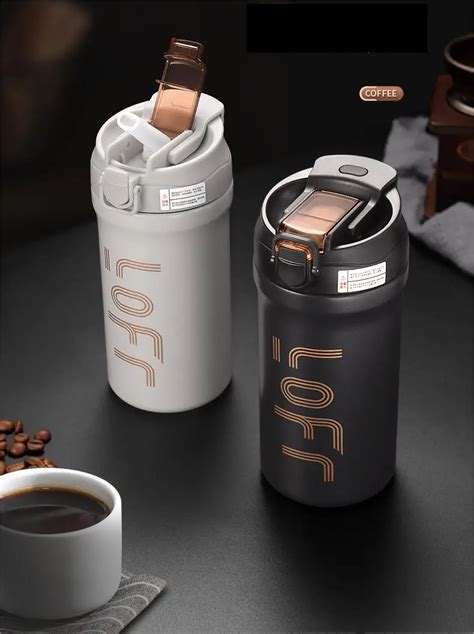 Double Wall 316 Stainless Steel Water Bottle Vacuum Coffee Cup Black