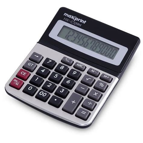 CALCULADORA DE MESA 12 DIG MX 129M PRETA UNIDADE Shopee Brasil