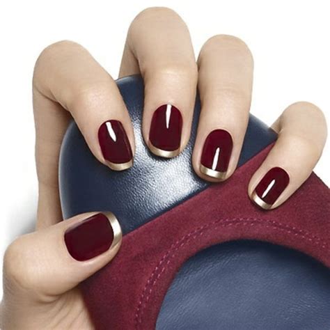 Leisten Sie Sich Rote Geln Gel Zu Weihnachten Burgundy Nails