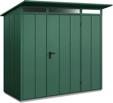 EcoStar Gerätehaus Elegant P Typ 1 moosgrün 247 9 x 153 x 228 6 cm