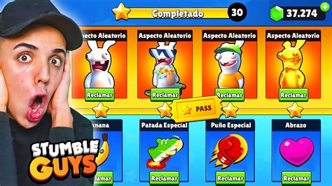 Complet Al Maximo Todo El Nuevo Pase De Stumble Guys Rabbits