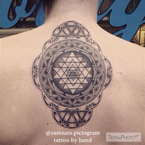 HAND TATTOO wanderlust - Sri yantra #tattoo #tattoobyhand #handtattoo...