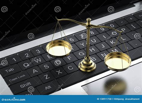 Cyber Law or Internet Law Concept Stock Photo - Image of judge, legislation: 138911758