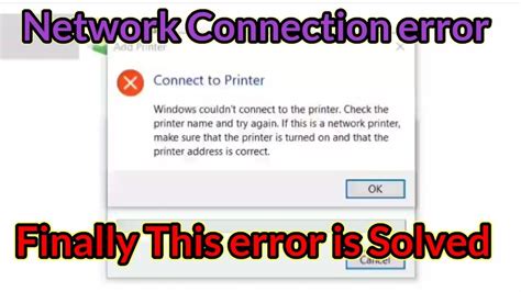 Windows Couldnt Connect To The Printer Check The Printer Name And Try