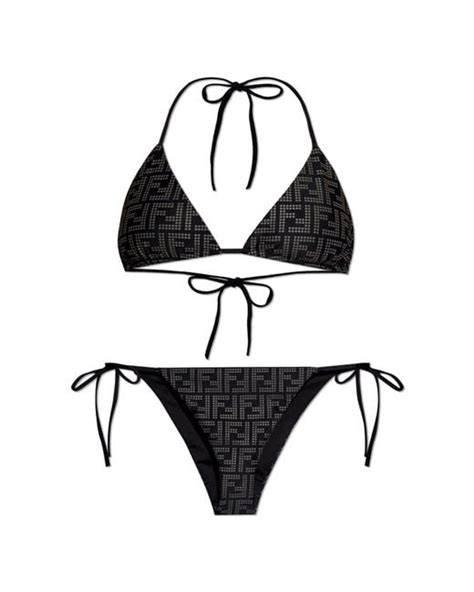 Fendi Reversible Bikini In Black Lyst