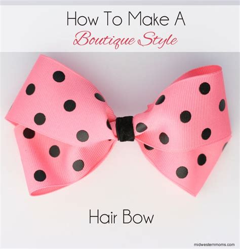 How To Make Hair Bows Boutique Style