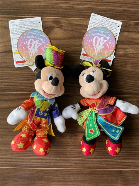 Tokyo Disney Resort Sea 40th Anniversary Mickey Minnie Mouse Plush