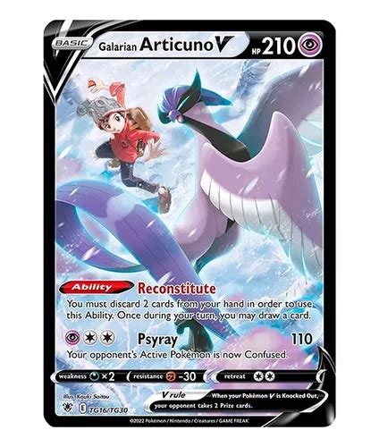 Carta Pokémon Ultra Rara Articuno V Full Art Copag Brinde