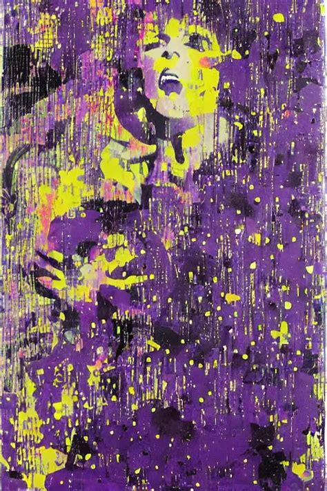 Purple Rain By Mimmo Rotella Stable Diffusion Openart