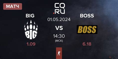 BIG vs BOSS 01 мая 2024 смотреть матч ESL Pro League Season 19 по CS2