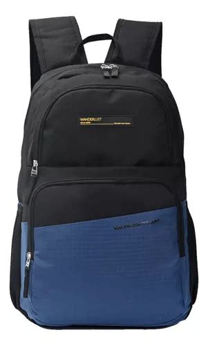 Mochila Esportiva Urbana Azul Wanderlust Para Notebook Design De