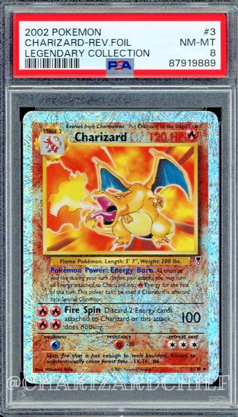 Pokemon Charizard Reverse Foil Legendary Collection Set Psa Ebay