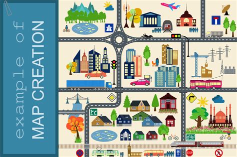 Construction your perfect city map on Behance
