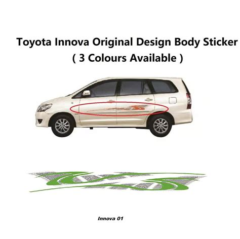 Toyota Innova Body Sticker Original Design Car Side Body Sticker 2