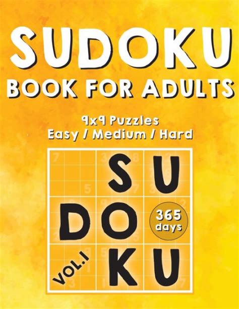 Sudoku Books For Adults Days Of Sudoku Book Activity Book For