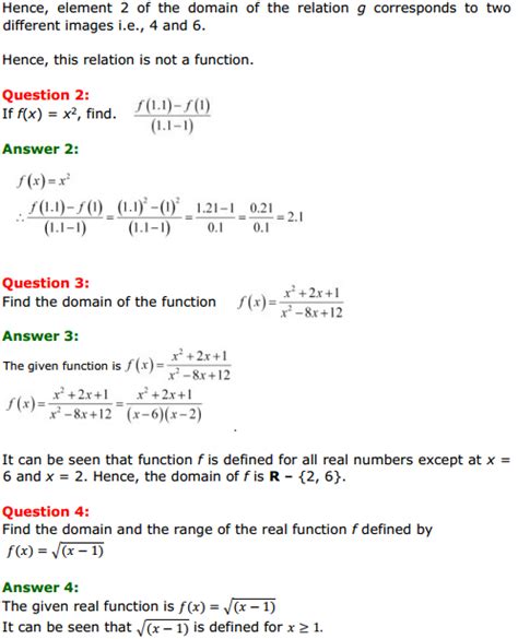 Ncert Solutions For Class 11 Maths Chapter 2 Relations And Functions Miscellaneous Exercise