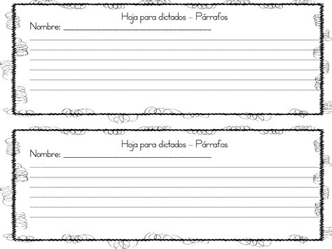 FantÁstica ColecciÓn De 40 Modelos Fichas De Hojas Para Escritura Creativa O Dictados De