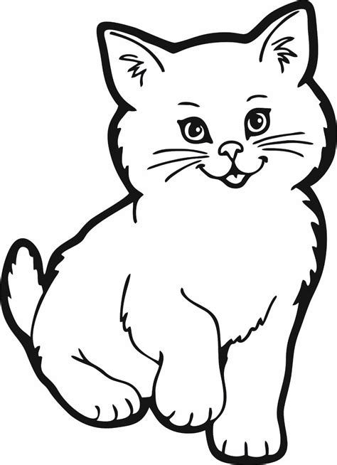 Трафарет Кошка №3 - Производим развивающие наборы и трафареты для ...