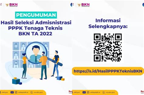 Pengumuman Hasil Seleksi Administrasi Pppk Tenaga Teknis Bkn Sudah