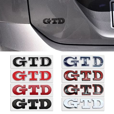 Lettres En M Tal 3D Pour Badge De Coffre De Voiture Logo GTD Embl Me