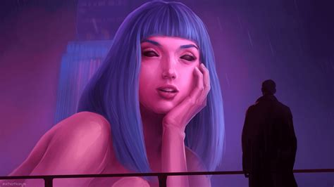 You look lonely... I can fix that (painting study by me) : r/bladerunner