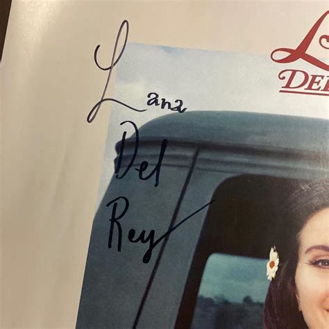 Lana Del Rey official signed lithograph!!! Purchased... - Depop