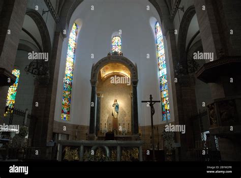 Stained Glass Windows In Manila Cathedral Intramuros Philippines