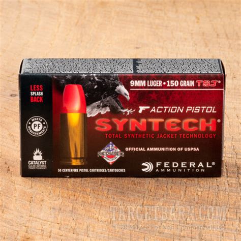 Federal Premium 9mm 150 Grain Total Synthetic Jacket 500 Rounds