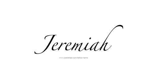 Jeremiah in cursive | TATTOO