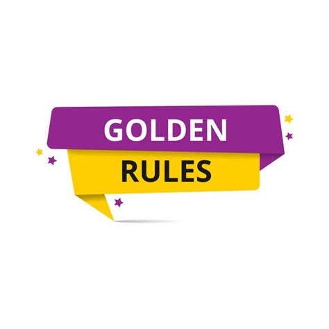 Premium Vector Golden Rules Button Speech Bubble Banner Label Golden