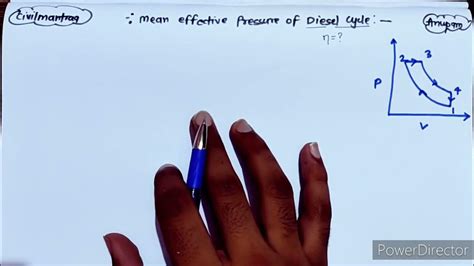 Mean Effective Pressure Of Diesel Cycle Applied Thermodynamics Youtube