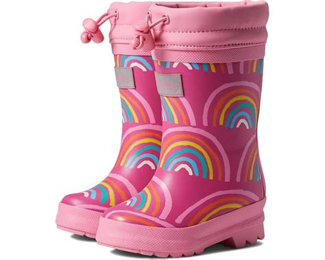 Hatley Kids Rainy Rainbows Sherpa Lined Rain Boots Toddlerlittle Kid