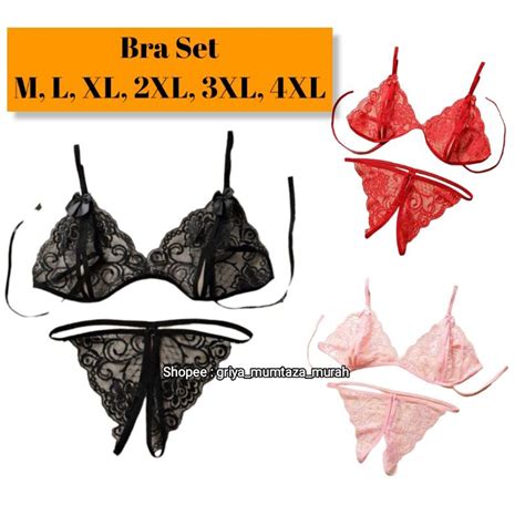 Jual Bra Set Jumbo Xl Xxl Xxxl Xxxxl Bisa Cod Lingerie Seksi