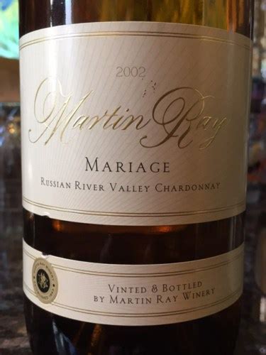 Martin Ray Mariage Chardonnay Vivino US