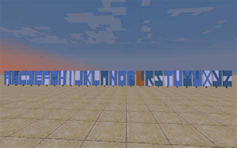 Alphabet in Banners - Recent Updates and Snapshots - Minecraft: Java ...