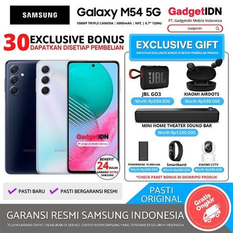 Jual Samsung Galaxy M54 8 256 5g Nfc Garansi Resmi Samsung Indonesia