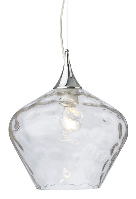 Firstlight 2930cl Titan Pendant Chrome With Clear Glass