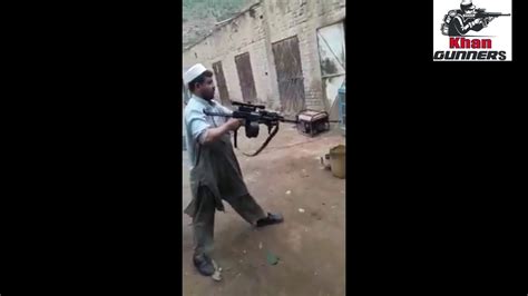 Villager Firing On 12 Bore Repeater Gun Pakistani Man Firing On 12