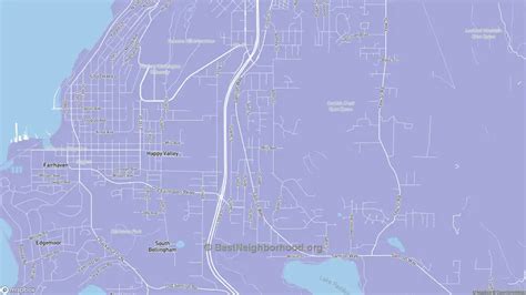 Samish Hill Bellingham WA Political Map Democrat Republican Areas