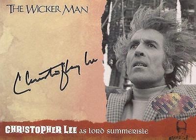 The Wicker Man - WMCL Christopher Lee "Lord Summerisle" Auto ...